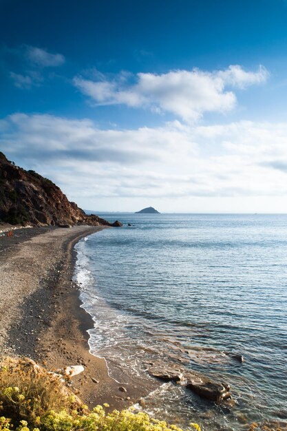 Vue panoramique de la mer contre le ciel