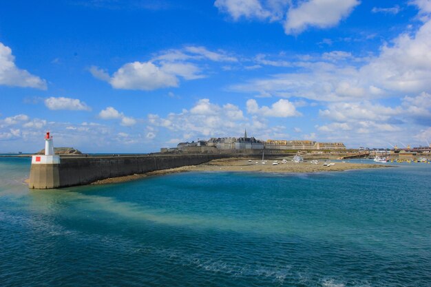 Photo vue panoramique de la mer contre le ciel