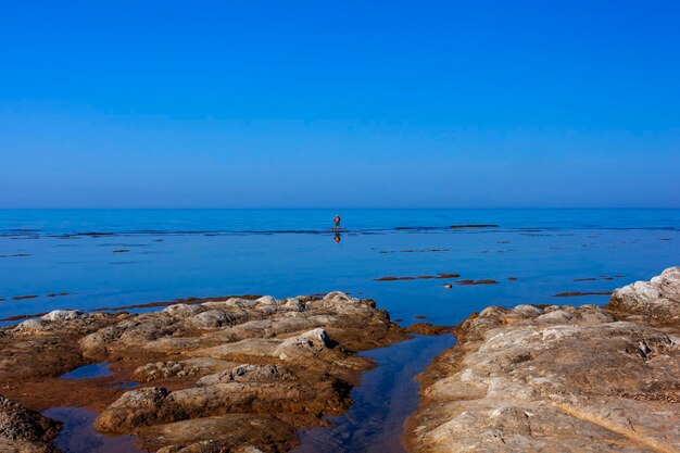 Vue panoramique sur la mer de Sicile