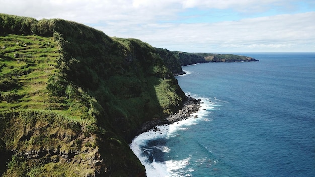 Vue panoramique sur la mer