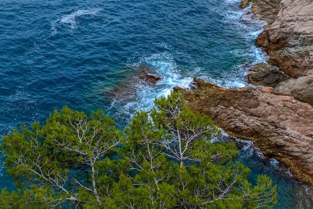 Photo vue panoramique de la mer