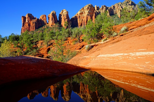 Vue panoramique de la montagne contre un ciel dégagé