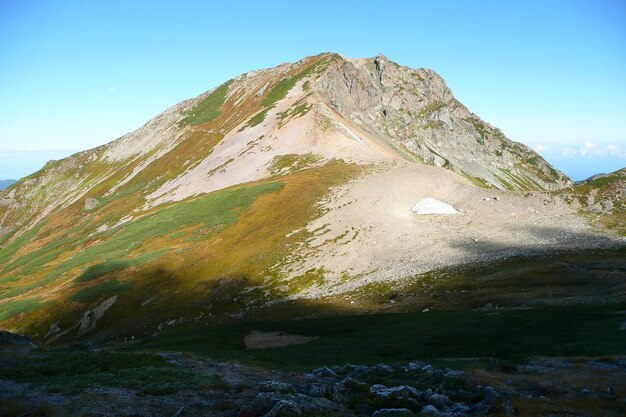 Vue panoramique de la montagne contre le ciel