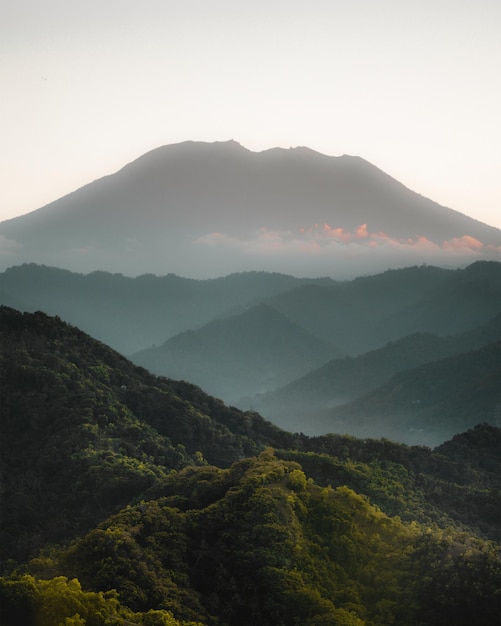 Vue panoramique des montagnes contre le ciel