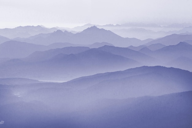 Vue panoramique des montagnes contre le ciel