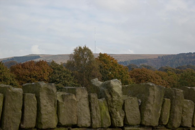 Vue panoramique des montagnes contre le ciel