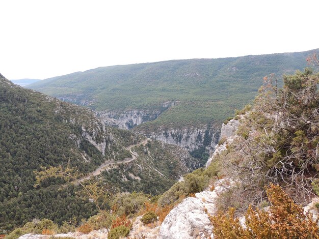 Photo vue panoramique des montagnes contre le ciel