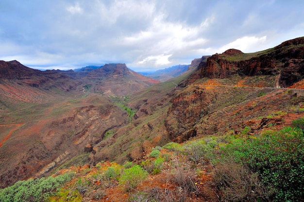 Vue panoramique des montagnes contre le ciel