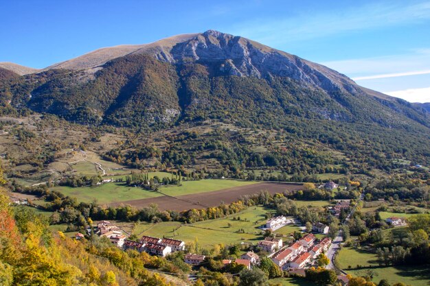 Photo vue panoramique des montagnes contre le ciel