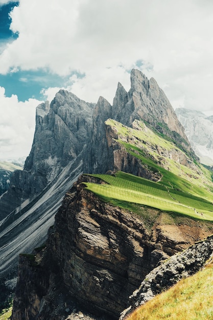 Vue panoramique des montagnes contre le ciel
