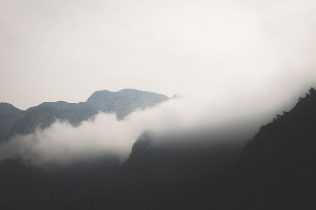 Vue panoramique des montagnes contre le ciel