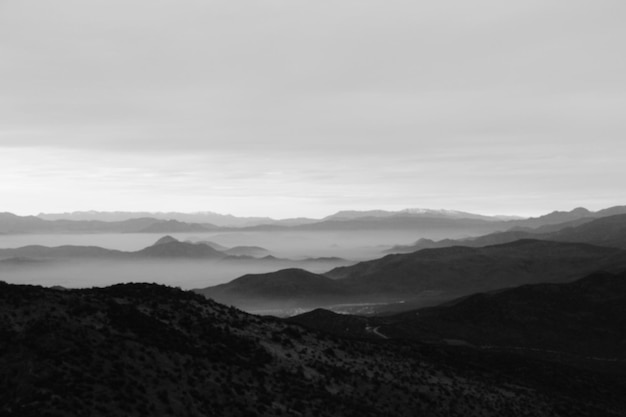 Vue panoramique des montagnes contre le ciel