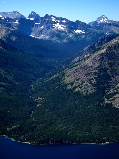 Vue panoramique des montagnes contre le ciel