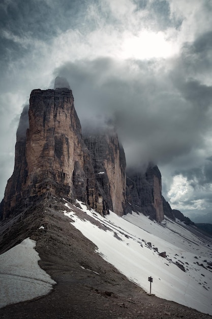 Vue panoramique des montagnes contre le ciel