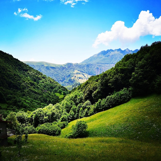 Photo vue panoramique des montagnes contre le ciel