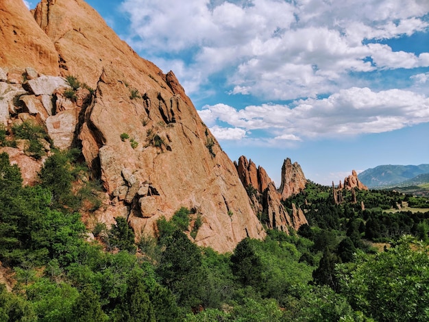 Vue panoramique des montagnes contre le ciel