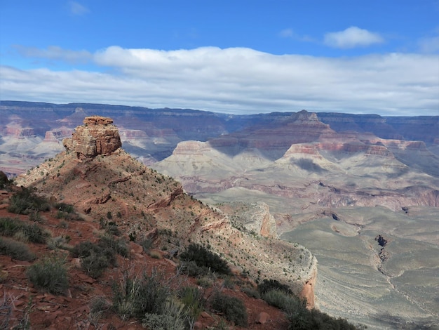 Vue panoramique des montagnes contre le ciel