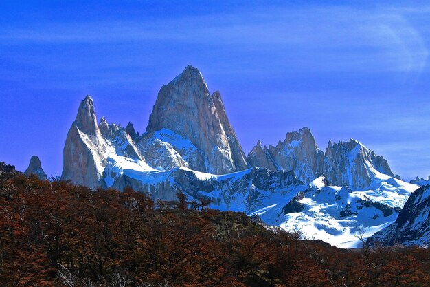 Vue panoramique des montagnes contre le ciel