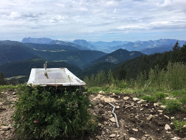 Vue panoramique des montagnes contre le ciel