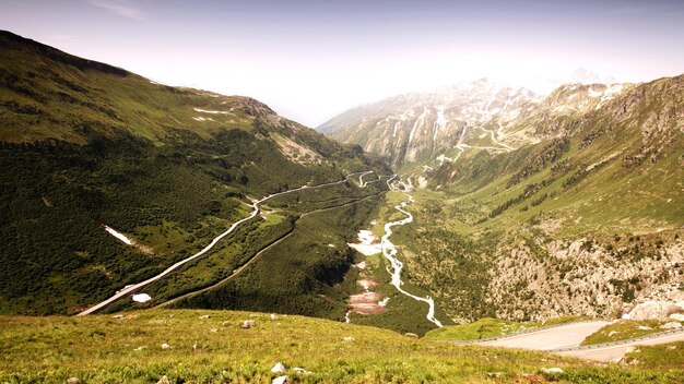 Vue panoramique des montagnes