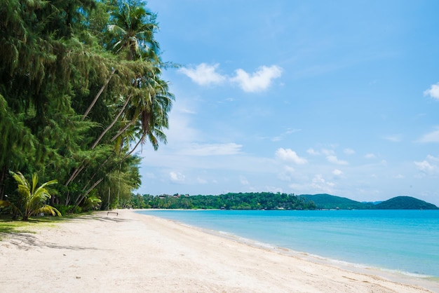 Vue panoramique de la plage contre le ciel