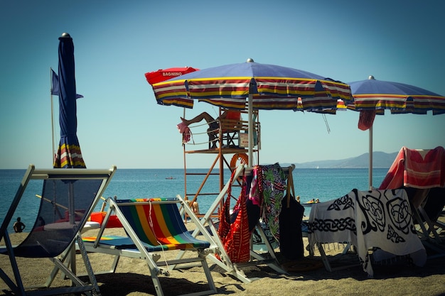 Vue panoramique de la plage