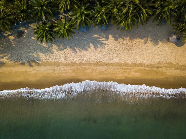 Vue panoramique de la plage