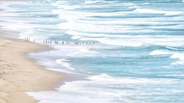 Vue panoramique de la plage