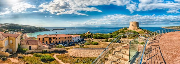 Photo vue panoramique sur santa teresa gallura sassari en italie