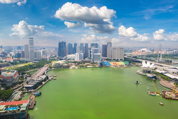 Vue panoramique de Singapour