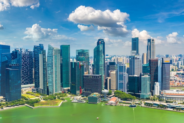 Vue panoramique de Singapour