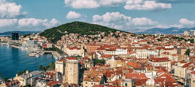 Vue panoramique sur Split Croatie