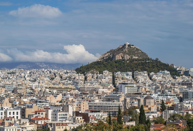 vue panoramique sur la vieille ville d'athènes grèce