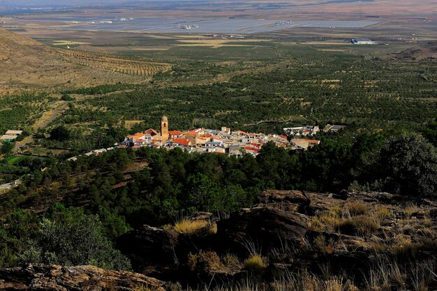 Vue panoramique de la villa de ferreira grenade