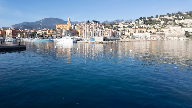 Vue panoramique de la ville de Menton en France