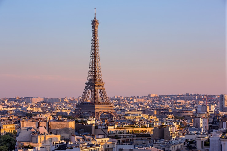 Photo vue de paris en france