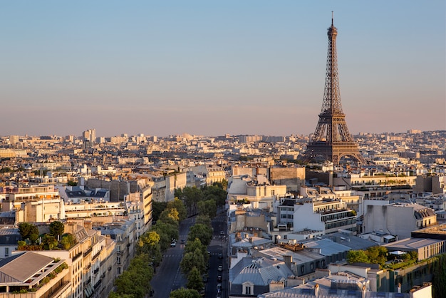 Vue de paris en france