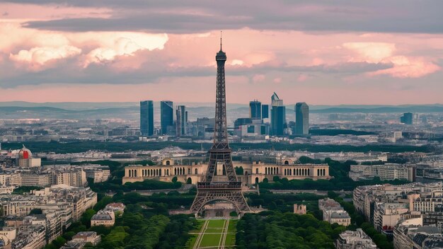 Vue de Paris et de la tour