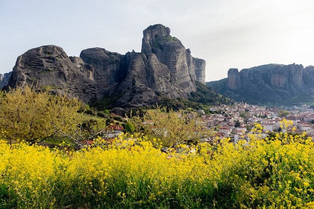 Vue paysage de Kalambaka, Grèce