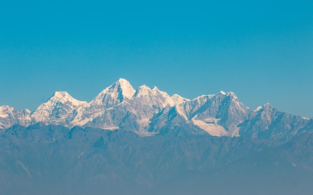 Vue paysage de montagne de Katmandou Népal