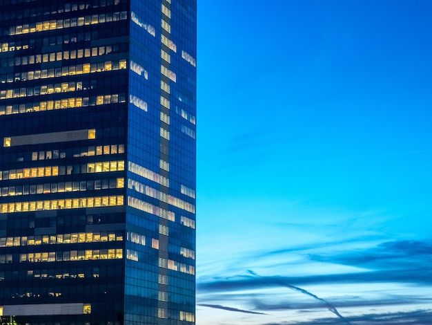 Vue sur le paysage urbain dans la période crépusculaire de Bruxelles la capitale de la Belgique