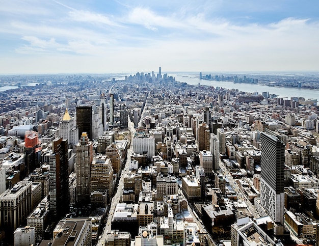 Vue sur le paysage urbain de Manhattan