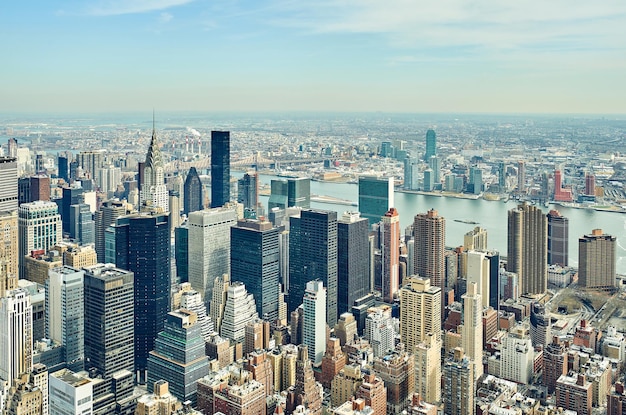 Vue sur le paysage urbain de Manhattan