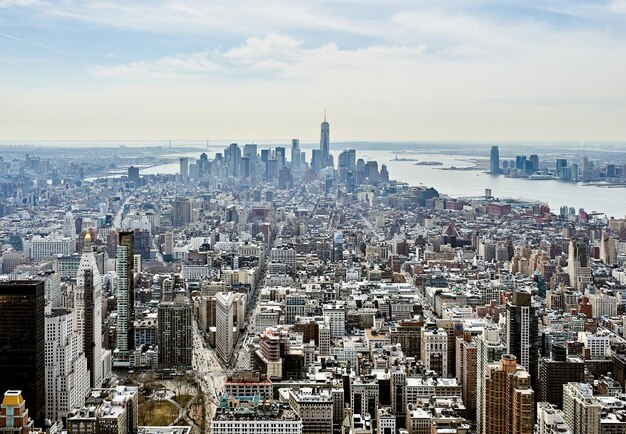 Vue sur le paysage urbain de Manhattan