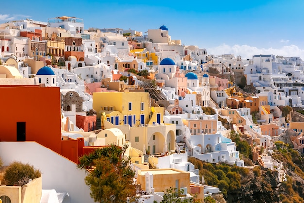 Vue pittoresque d'Oia, Santorin, Grèce