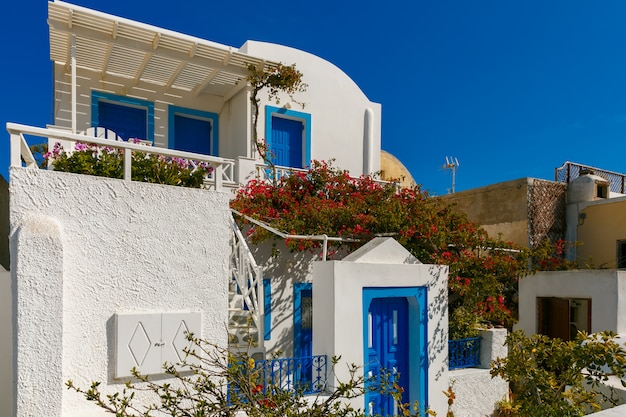 Vue pittoresque d'Oia, Santorin, Grèce