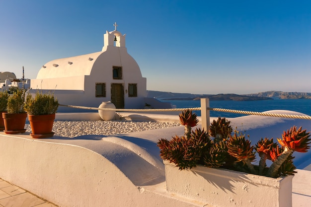 Vue pittoresque d'Oia, Santorin, Grèce