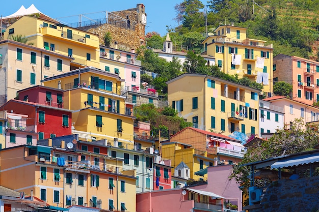 Vue pittoresque de Riomaggiore, Ligurie, Italie