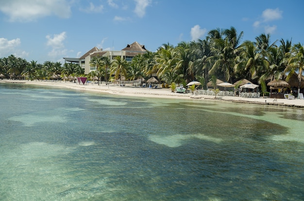 Vue sur la plage de Cancun