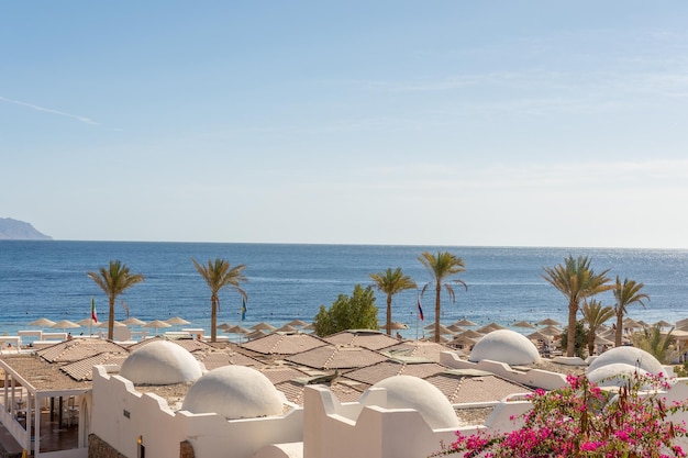 Vue sur la plage à Sharm El Sheikh Egypte